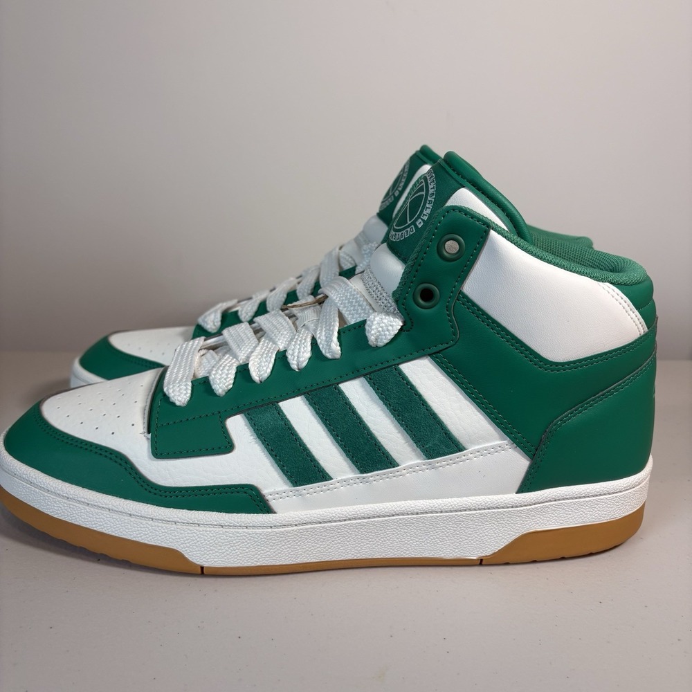 Adidas Rapid Court Mid Sneakers Mens 11.5 Green White Gum ID2966 Basketball